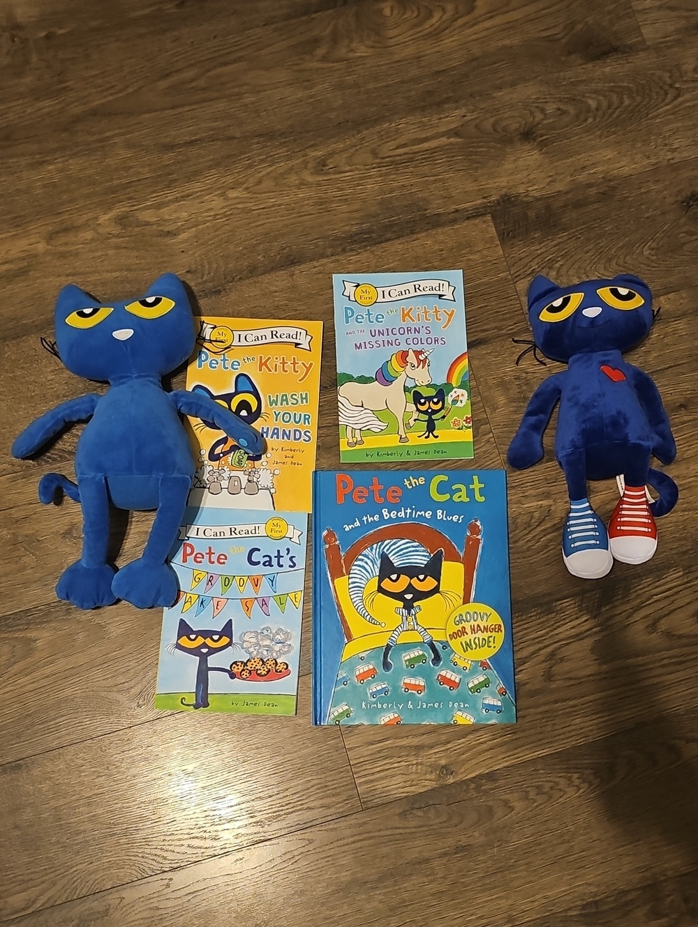 Pete The Cat Stuff Animal Plush Toy 4 Books Set Learning Read Family